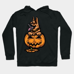 Halloween German Shepherd Pumpkin Hoodie